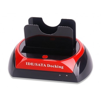 USB2.0 2.5" or 3.5" IDE + SATA Double Slots Multi-function HDD Docking Station All in 1 Docking