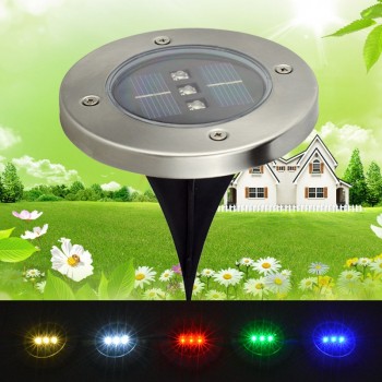 3 LED Solar LED Underground Light Lamp Outdoor LED Outdoor Garden Patio Buried Lights 5 Color 