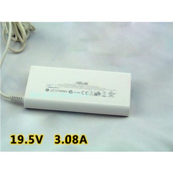 Replacement Asus 19.5V 3.08A 60W White AC Adapter 3.0*1.0mm