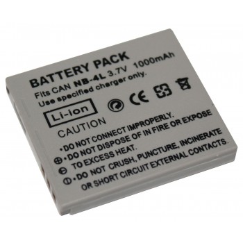 Replacement Canon NB-4L IXUS 255 115 220 230 HS 110 120 130IS Camera Battery