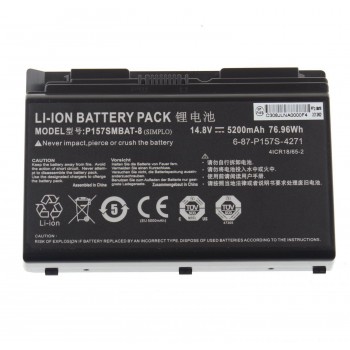 Replacement Clevo P157SMBAT-8 6-87-P157S-4272 P157SM Battery 