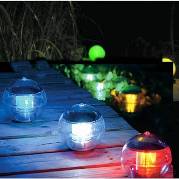 Waterproof RGB LED Ball Solar Power Floating Light Lamp Pool Lantern Outdoor Garden Pond Landscape Color Changing Night Lights