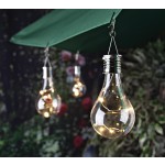 Waterproof Solar Light Bulb Solar Rotatable Outdoor Garden Camping Hanging LED Light Plastic solar Lamp