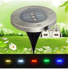 3 LED Solar LED Underground Light Lamp Outdoor LED Outdoor Garden Patio Buried Lights 5 Color 